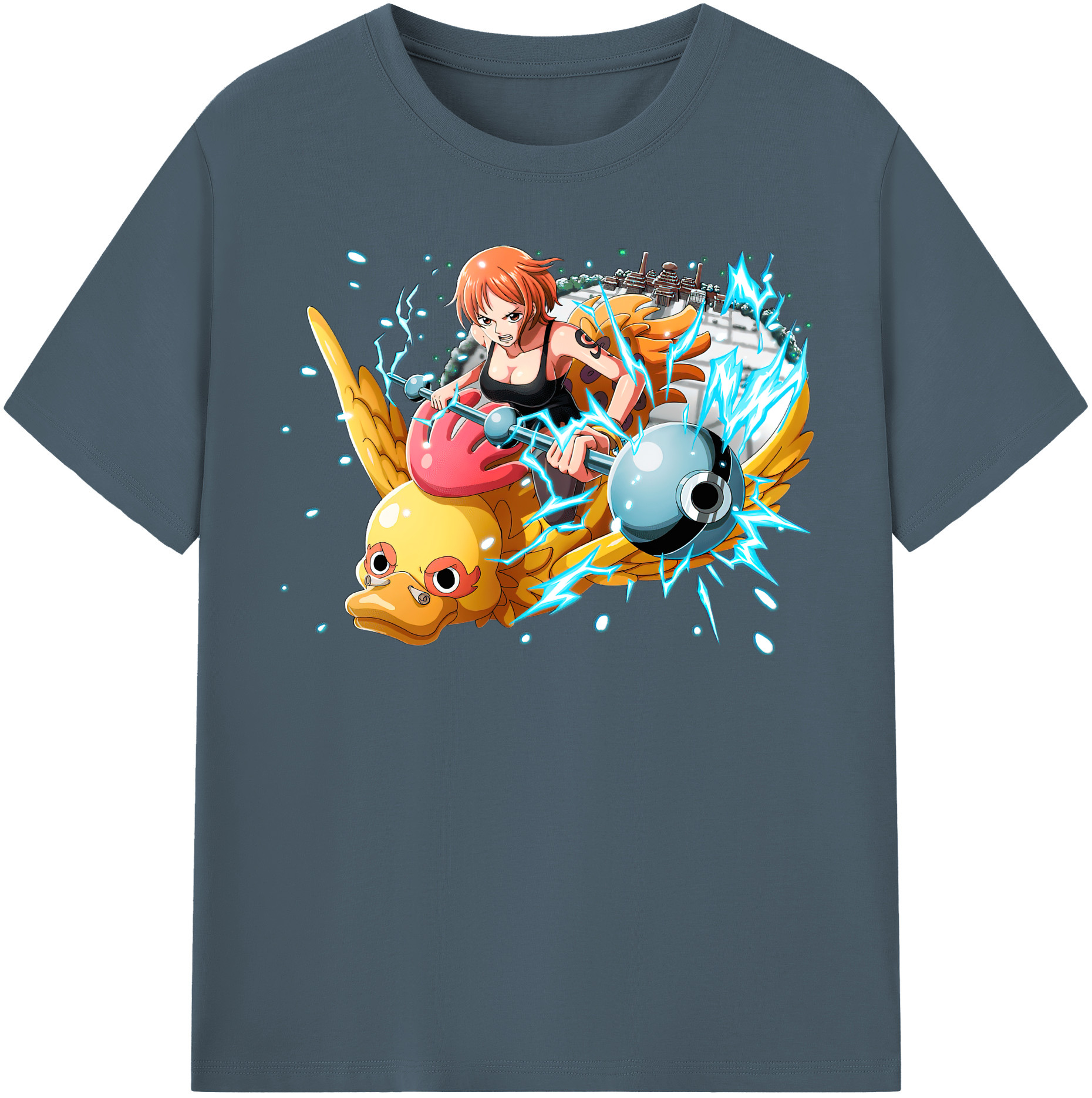 ワンピース ナミ ONE PIECE Nami 綿100％半袖Tシャツ（フロントプリント）